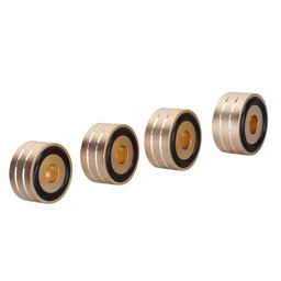 luroze Speaker Isolation Spikes Stand Base Aluminum Alloy Vibration Proof 40x20mm Speaker Spikes For DVD Player Universal CNC Machining For Recorder For Speaker gold image 5