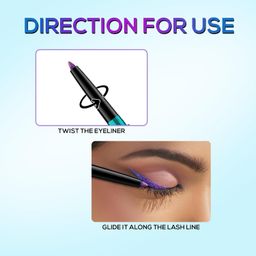 RENEE Holographic Eyeliner, Smudge-proof & Long-lasting, Easy Glide & Quick-drying Formula With Monochrome Effect, Intense Color Pay-off, Infused With Vitamin E, 01 Earth image 5