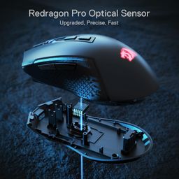 Redragon M693Gaming Mouse, 8000 DPI w/ 3-Mode Connection, BT & 2.4G Wireless, 7 Macro Buttons, Durable Power Capacity and RGB Backlight for PC/Mac/Laptop image 5