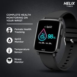 helix METALFIT 2.0 smartwatch with Bluetooth Calling, 1.5" HD IPS Full-Touch Display, SPO2, Body Temperature & BP Measurement, 20 Sports Modes and Unlimited Watch Faces image 4
