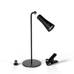 WICHARSH Table Lamp for Study with Multiple Attachments Desk Lamps for Students 4 in 1 Rechargeable Desk Light with Powerful Neodymium Magnets & Adjustable Brightness Reading Lamp USB C Charging. image 1