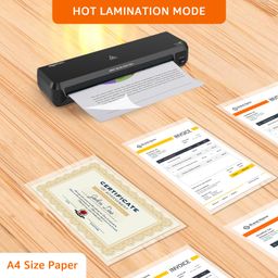 Amazon Basics Lamination Machine A401 | Hot Lamination | Quick Warm Up Time | Push Button | Product Tested (660 gm) image 2