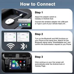 WISTAR 2-in-1 Wireless Apple CarPlay/Android Auto Adapter, a 5.8 GHz Dongle, Wired to Wireless Conversion with USB A/USB C Compatibility, and Plug & Play Setup image 4