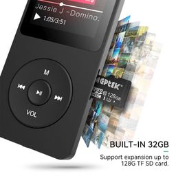 AGPTEK A02X 32GB MP3 Player with Bluetooth 5.3, 1.8 inch Screen Portable Music Player with Speaker, FM Radio, Voice Recorder, Supports Expanded Up to 128GB image 5