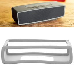 meiyya Soft Speaker, Prevent Scratch Flexible Speaker Sleeve Hollow Design Stylish TPU for Mini 1/2(grey) image 4