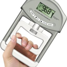 DARKNESS Grip Strength Tester,Digital Dynamometer Hand Grip Measurement Meter,Forearm Trainer Power 198 Lbs/90 Kgs,Grip Strengthener Meter for Home School to Testing and Training-Multicolour image 1