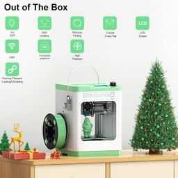 Entina 3D Printers Tina2S with Wi-Fi Cloud Printing, Fully Assembled and Auto Leveling Mini 3D Printer for Beginners, High Precision Printer with Smart Control and Heated Spring Steel Build Plate image 2