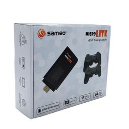 Sameo Micro Lite HDMI Gaming Console ,Game Stick, Video Games, Console Built -in 10000 Retro Games Dual Player- 4K Ultra HD Wireless TV Game Stick,Video Game for Kids (Black) image 4