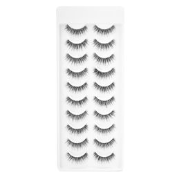 Recode RE01 Featherlight Eyelashes-Transparent Band,Pack of 10 image 1
