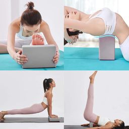 SOPTOOL Teal Yoga Block | Yoga Brick (Set of 2, Extra Large Size), High Density Premium EVA Foam Material, Odour Resistant, Soft Surface for Balance, Support & Performance image 5
