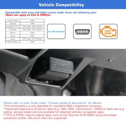 Veepeak OBDCheck BLE Bluetooth 4.0 OBD2 Scanner Adapter for iOS & Android image 4