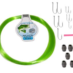 pyengora Pyengar Fishing Accessories - All-in-One Combo Set: Line Wire, Hooks (10), Weights (5), Floater Guide image 1