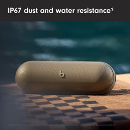 Beats Pill – Wireless Bluetooth Speaker and Portable Charger via USB-C – Up to 24 Hours Battery Life, IP67 Water Resistant, Apple & Android Compatible, Built-in Microphone – Champagne Gold image 4