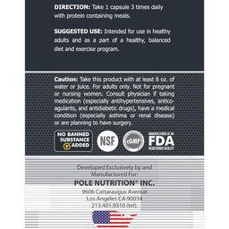 Pole Nutrition HMB Strength And Performance - Pure Beta-Hydroxy for Heart Health Support | 120 Capsules, Essential for Strength and Performance image 4