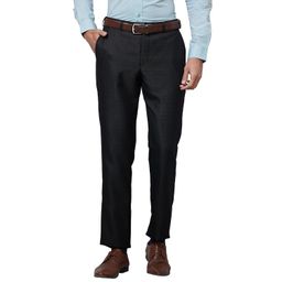 park avenue Men Smart Fit Structure Pattern Poly Viscose Blend Pleatless Formal Trouser image 1