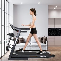 Kobo 2HP DC Motorised Treadmill for Home Use with Bluetooth Connectivity APP Multi Function Massager, Free Installation Assistance (Black) image 2