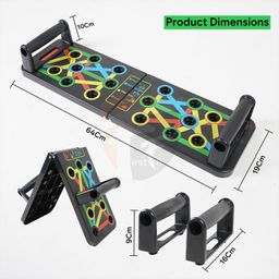 FirstFit Push Up Board For Men 10 in 1 Pushup Board,Pushup Stand with Handles Fitness Equipment push up bar Chest Muscle Exercise Professional Gym Equipment for Men image 5