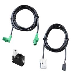 UJEAVETTE USB AUX Switch and Cable Harness 150cm for B.M.W E60 F01 E61 image 4