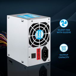 Foxin FPS-500S SMPS with 20 Plus 4 Pin Connector, Multiple Protection, Stable Power Output, Optimal Performance and Reliability | 200 Watt | BIS Approved | 1.2M Power Cord image 2