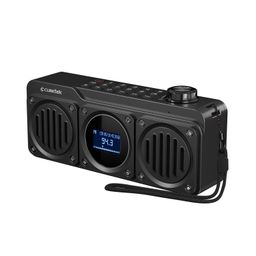 Cubetek Grenade 2.0 Portable Hi-Bass FM Radio with 14 Watts Stereo Sound, Bluetooth, Tf Card/USB Speaker – LCD Display with Song Name, Folder Selection, Type C Charging and More image 1