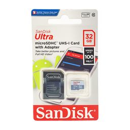 SanDisk Ultra MicroSDHC 32GB UHS-I Class 10 Memory Card with Adapter (Upto 80mbps Speed) image 1