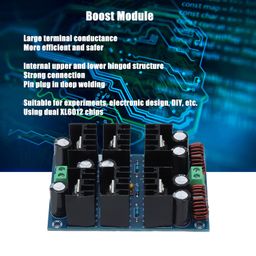 Ubervia® High Power Boost Module, Strong Connection Hinged Structure Step Up Modules 5~24V Input Large Terminal Conductance for DIY image 5