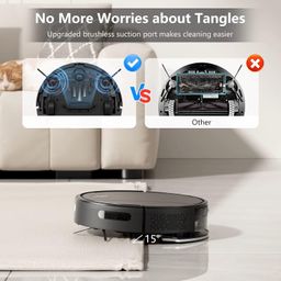 generic RightE Intelligent Robotic Vacuum & Mopping Cleaner Wet and Dry 3000Pa High Suction Power, Mobile App and Remote Controlled Operation, Quiet and Powerful, WiFi image 5