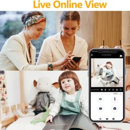 generic Dr Vision WiFi 1080p FHD Camera with Live View Audio Video Recording, Work with Power Only, Easy to use, App - V380 Pro Home Offices Security (Flexible Camera) image 4