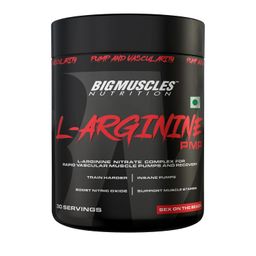 Bigmuscles Nutrition L-Arginine PMP Powder [Sex on The Beach]|3000 mg| Muscle Building Amino Acid| Build Strength and Endurance Faster Enhance Energy Levels Preworkout, 90 gm, 1 count,30 servings image 1