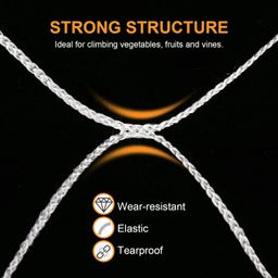 WNE Jaliwale Plant Climbing net & Creeper Net & Plant Trellis Net Plant Support Net White Color for Agriculture and Gardening Net - 6Feet x 3Feet image 5
