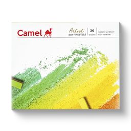 Camel Artist Soft Pastels – 36 Shades | High Pigmentation for Vibrant Art | Smooth Blending & Layering | Square Edges for Precision | Ideal for Artists & Hobbyists image 1