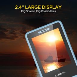 Lava A5 (2025) Dual SIM Keypad Mobile with 2.4'' Big Display | UPI Support, 1200mAh Battery | BOL Feature | Camera | Auto Call Recording | Glass Finish | and 7 Regional Languages - Blue image 5