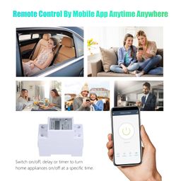 BAZPUR MART® WiFi Smart Home Energy Monitor Real Time Electrici Meter Easy Installation Remote APP Control image 2
