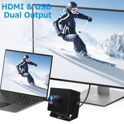 MMlove HDMI USB Camera 4K UHD 30FPS Webcam USB/HDMI Dual Output 100° Wide Angle H.264 2X Digital Zoom PC Streaming Web Camera USB Plug & Play for Linux Windows Android Mac Raspberry Pi image 3