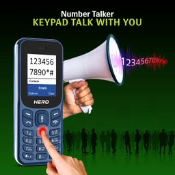 Lava Hero Shakti 2025 Dual Sim Keypad Mobile Phone (with Vibration Alert) | 1.8" Display | Super Saving Battery Mode | Stylish Design | Number Talker | (Dark Blue) image 5