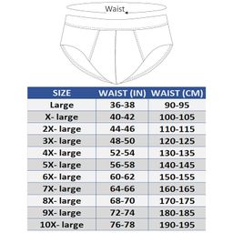 Men's High Waist Cotton Regular Fit Full Brief Plus Size Underwear with Outer Elastic Combo Pack for Daily Use (Assorted Colours) Multicolour image 4