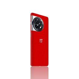 gadgets wrap GADGETSWRAP Matte Texture Back Skin Without Sides Compatible for OnePlus 11R (Red Matte) image 1