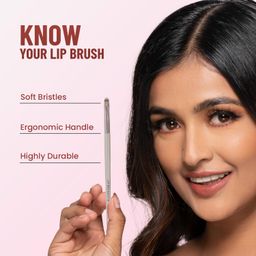 Swiss Beauty Lip Brush with Soft & Synthetic Bristles | Ideal for Cream and Liquid products | Easy to hold & Precise application image 4