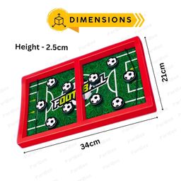 PARIBEE String Game Football | Table Board Game | Fastest Fingers First Fast Sling Puck Board Game for Kids & Adults | Tabletop Slingshot Games Toys for Boys & Girls image 3