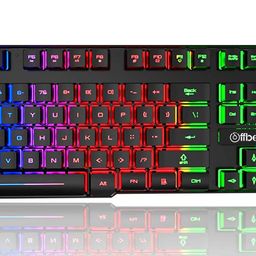 offbeat Offbeat® - Slayer RGB Backlit Mechanical Feel Like Wired Gaming Keyboard 19 Anti Ghost Keys and 3200 DPI Gaming 6D Button Mouse Combo, for Computer, Laptop, PC image 4