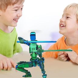 Dummy 13, Dummy 13 Action Figure, 3D Printed Action Figures, Desktop Decorations for Game Lovers Toys, Multi-articular Action Figure 3D Printed Joint Movable Creative Decompression Doll Robot Toys image 4