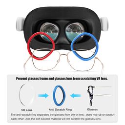 m amvr AMVR Lens Anti-Scratch Ring Protecting Myopia Glasses from Scratching VR Headset Lens Compatible for Oculus Quest, Rift S or Oculus Go image 4