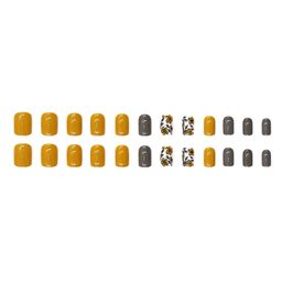 buddy jelly trends Premium Designer 24pcs Stick-on Nails set, with Easy Glue Tab application, Nails are Reusable & Unbreakable (W1477) image 5