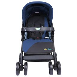 1st Step Grande Pro Stroller with 5 Point Safety Harness and Reversible Handlebar (Navy Blue) image 5