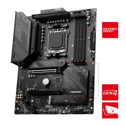 MSI MAG B650 Tomahawk WiFi Motherboard, ATX - Supports AMD Ryzen 7000 Series Processors, AM5-14 Duet Rail 80A VRM, DDR5 Memory Boost 6400+MHz/OC, 2 x PCIe 4.0 x16, 3 x M.2 Gen4 image 3