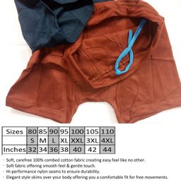Pack of 2 Cotton Trunk Without Elastic for Men Dilip image 3