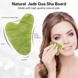 samisha Gua Sha Ice Roller For Face Massager 3-In-1 Facial Massage Set Combo With Jade Roller & Gua Sha Stone, Ice Roller, And 3D Massager Roller For Skin, Eyes, And Body, Reusable Face Tool Kit image 4