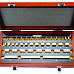 Mitutoyo 516-946R-10 Steel Rectangular Gage Block Set, ASME Grade 0 (87 Blocks) image 1