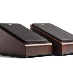 polk audio Polk Signature Elite ES90 Height Module Speaker (Pair) for Immersive Overhead Sound, Terylene Dome Tweeter, Mica-Fortified Polypropylene Midrange Woofer, Dolby Atmos, DTS:X, & IMAX Enhanced, Walnut image 1