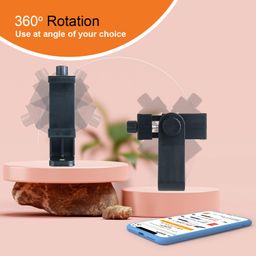 Amazon Basics Rotating Mobile Holder with Adjustable Screw and 360° Swivel, for Any Tripod, Ring Light, Phone, Camera, and Video Camera, Ideal for Videographers and Photographers image 2